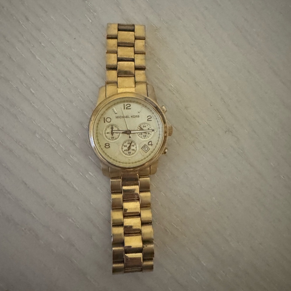 Michael Kors Gold-Tone Chronograph Watch